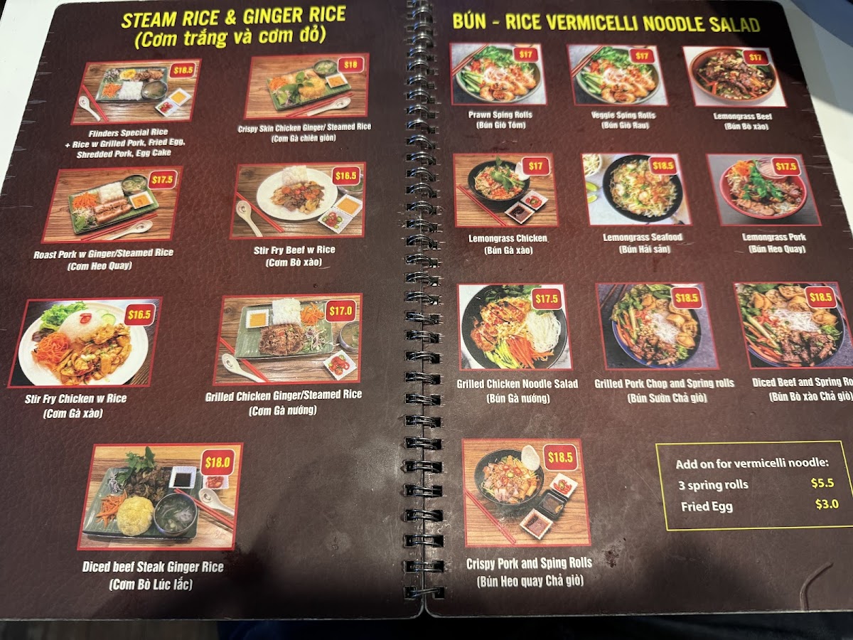 Menu Pho Flinders Express-7